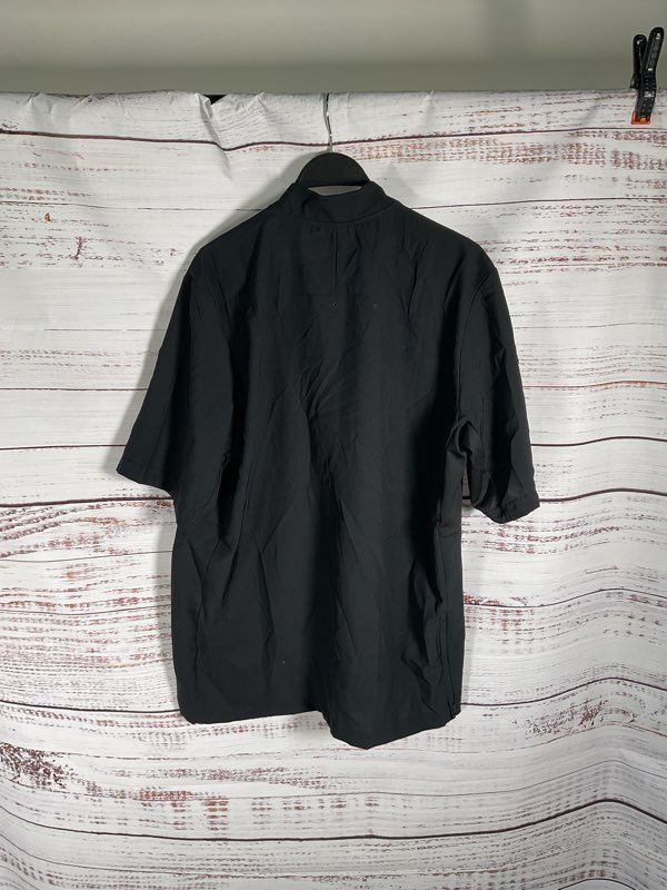 Louisville Cardinals Shirt Men's Medium Adidas Black 1/4 Zip Short Sleeve