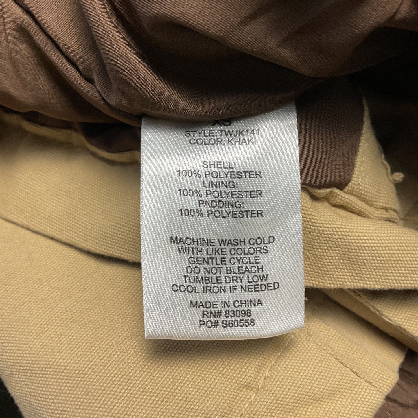 Ci Sono Khaki Corduroy Collar Chore Barn Jacket - Size XS