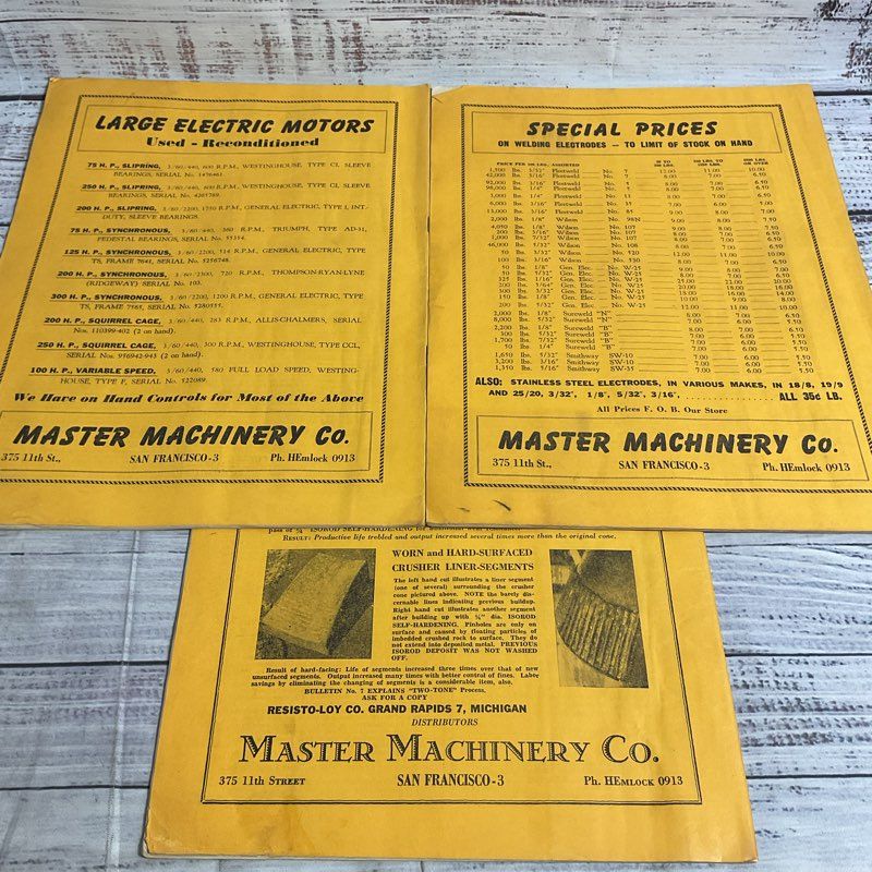 Lot Of 9 Vintage California Mining Journal Magazines 1946-1947 (Incomplete)