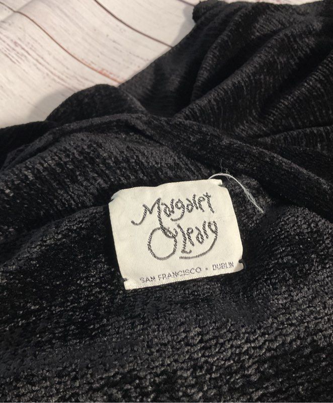 Margaret O'Leary Women's Rayon Black Buttoned Sweater Size L