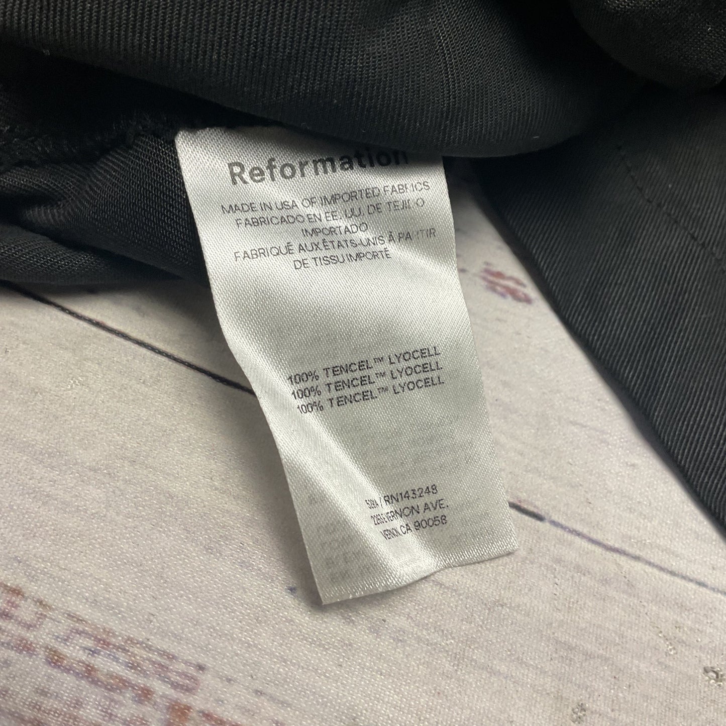 Reformation Black Ethan Twill Cargo Pants - Size 1X