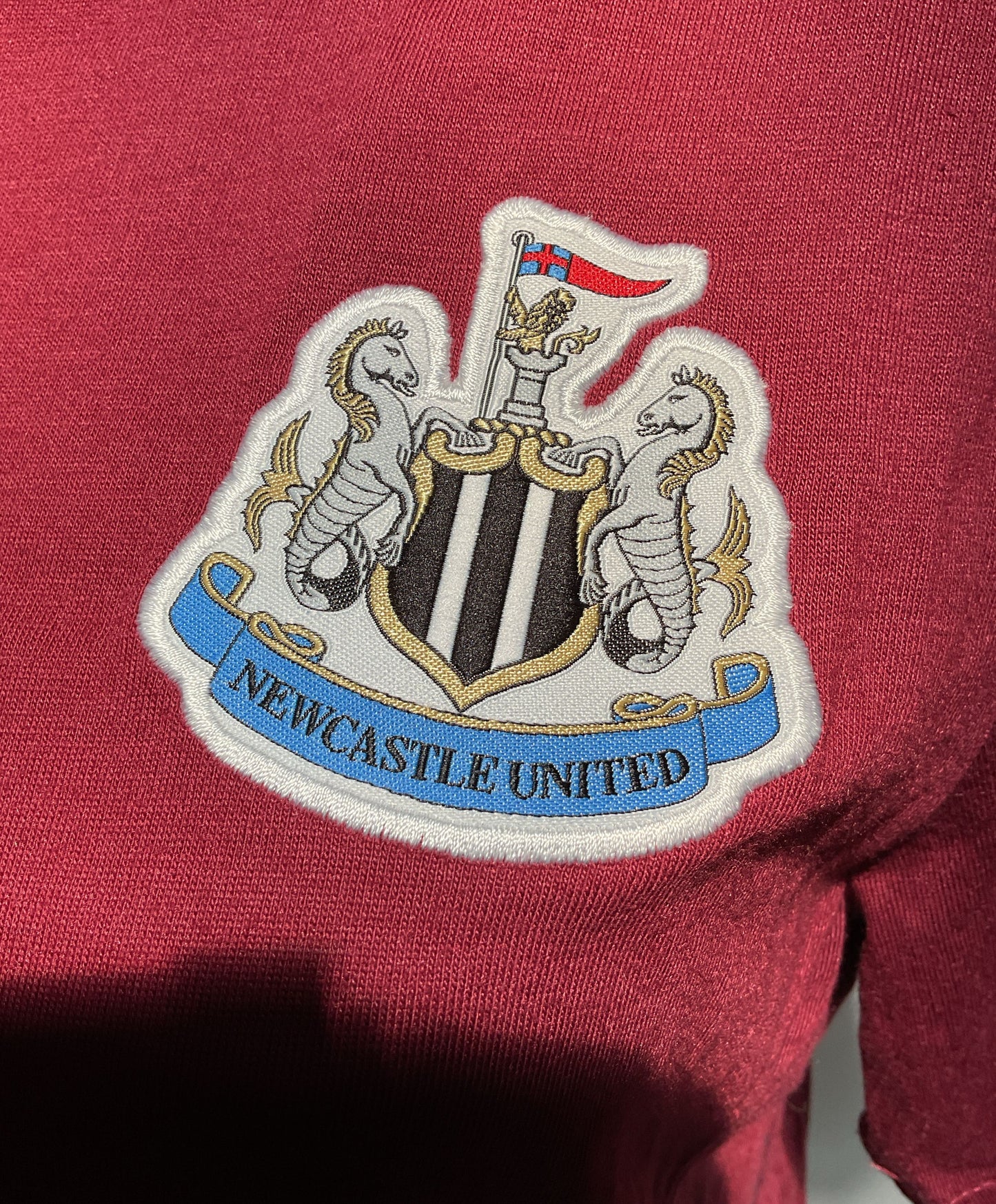Puma Newcastle United F.C. Away Jersey Red T-shirt Signed - Size Small