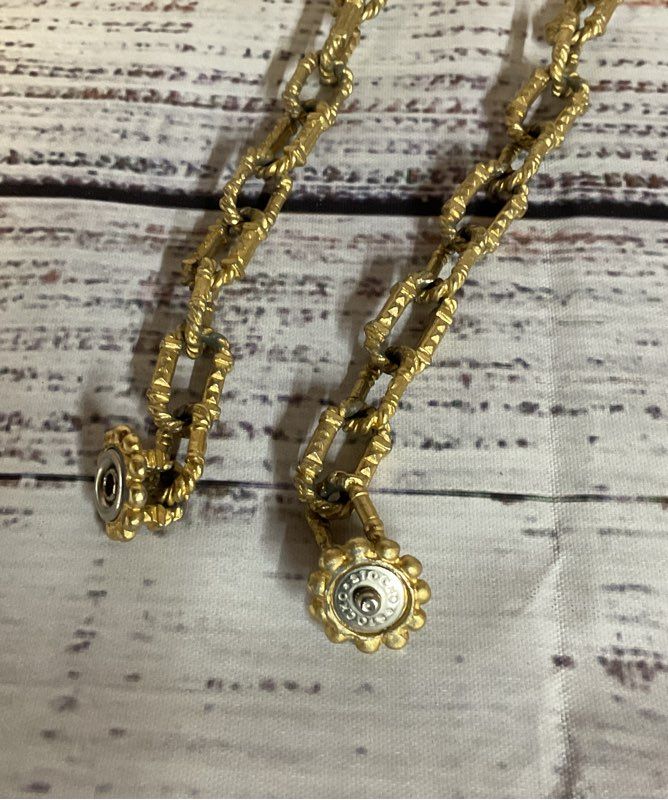 Stocko Gold Tone Vintage Necklace Choker 16"