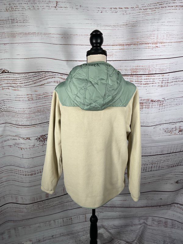NWT Passenger Women's Juana Recycled Polar Hooded Fleece Jacket Oatmeal Size M