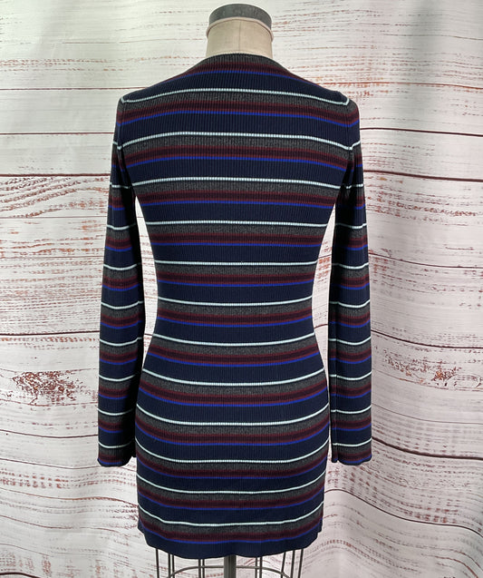 T By Alexander Wang Merino Wool Chelsea’s Striped Cardigan Multicolor P