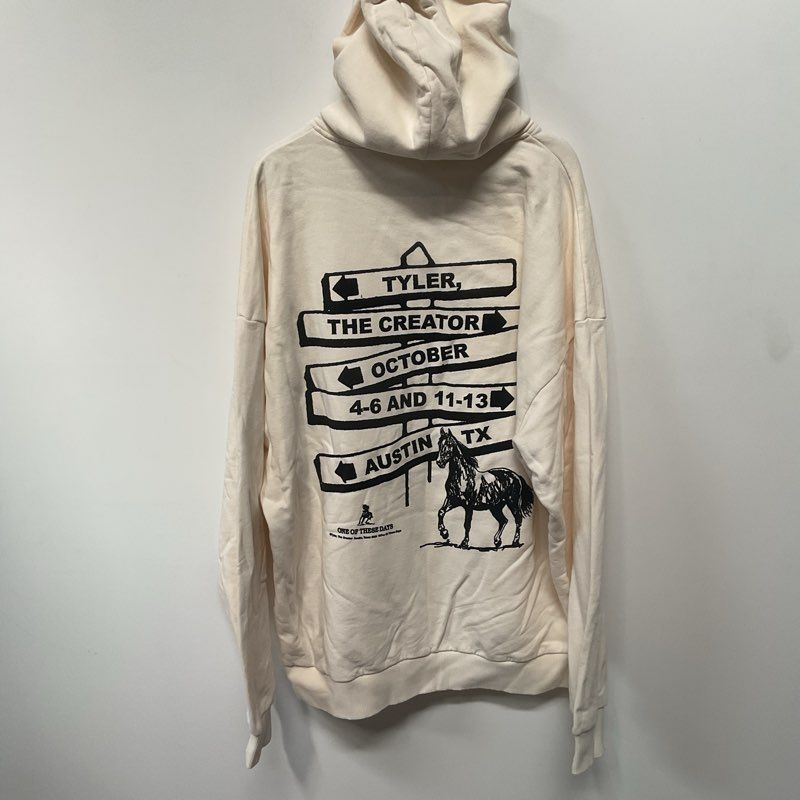 Golf Days Tyler The Creator Austin City Limits ACL Texas White Hoodie Sz XL 2/4