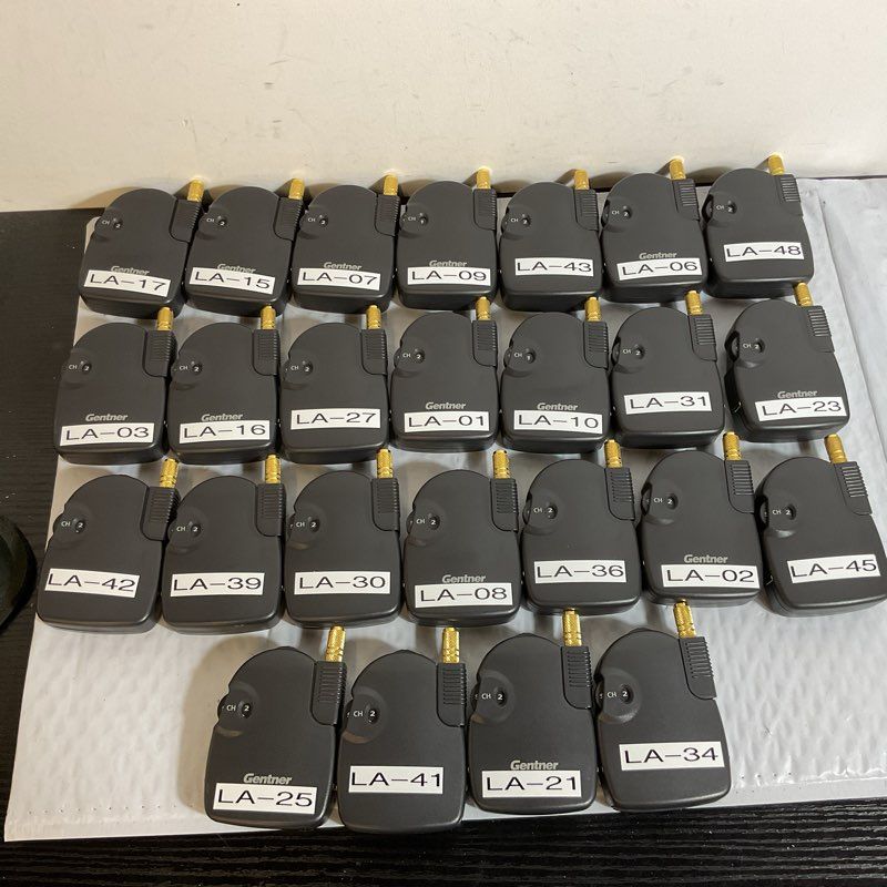 GENTNER RX-6 Black Portable Audio Assistive Listening Receivers- Lot of 25