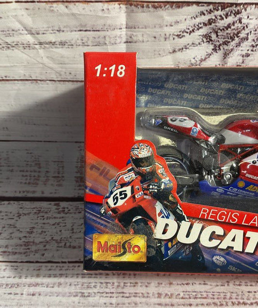 NEW Sealed Maisto 1:18 Ducati Corse Ducati 999 Regis Laconi Diecast 2004