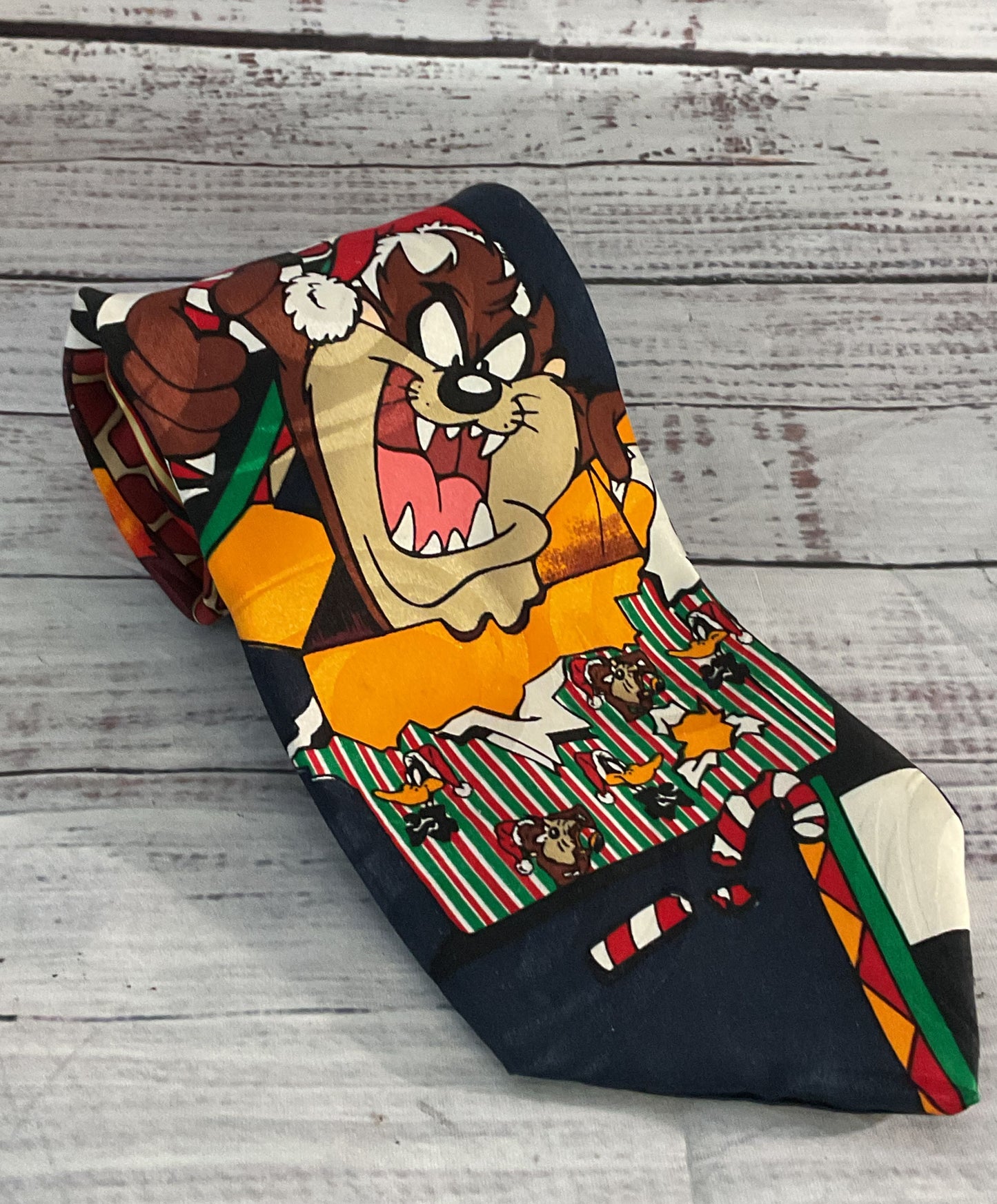 Cartoon Disney Mickey Mouse Looney Toons Lot of 2 Ties Multicolor