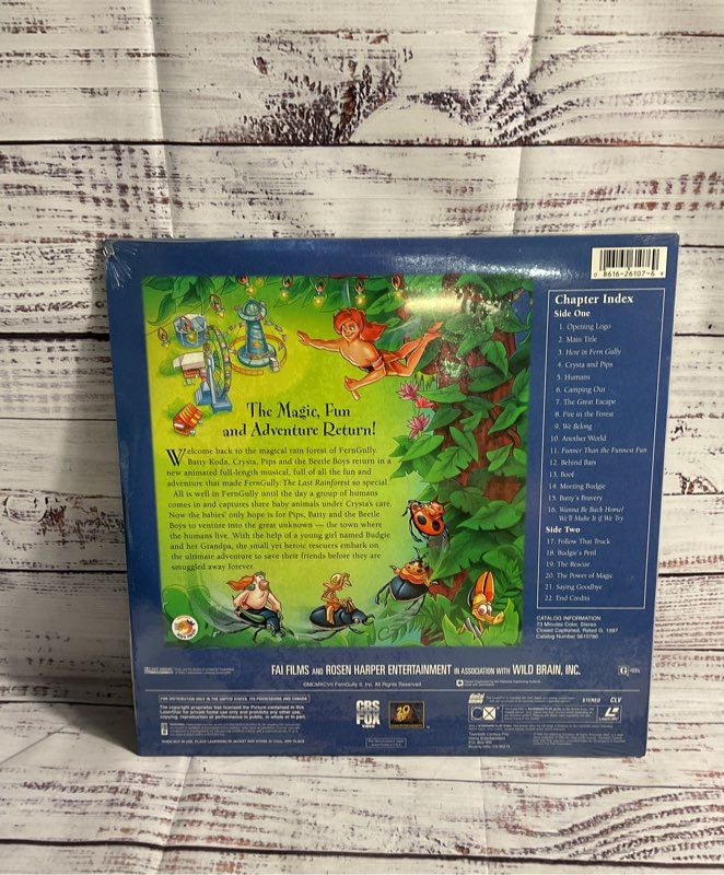 Ferngully 2: The Magical Rescue Laserdisc Ld Brand New Sealed
