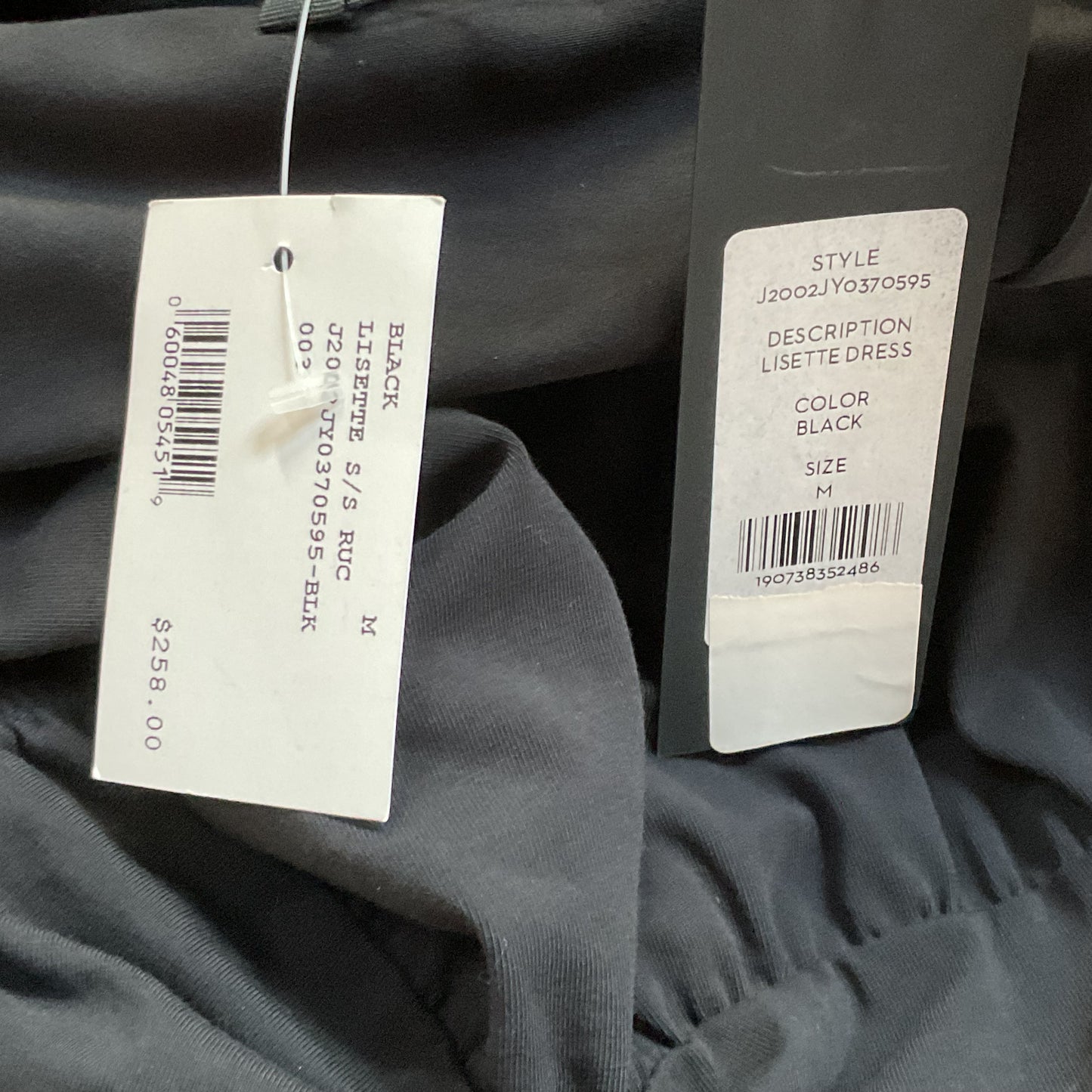 NWT VERONICA BEARD Jeans Lisette Women's Short Flutter Sleeves Ruched Dress SZ 4