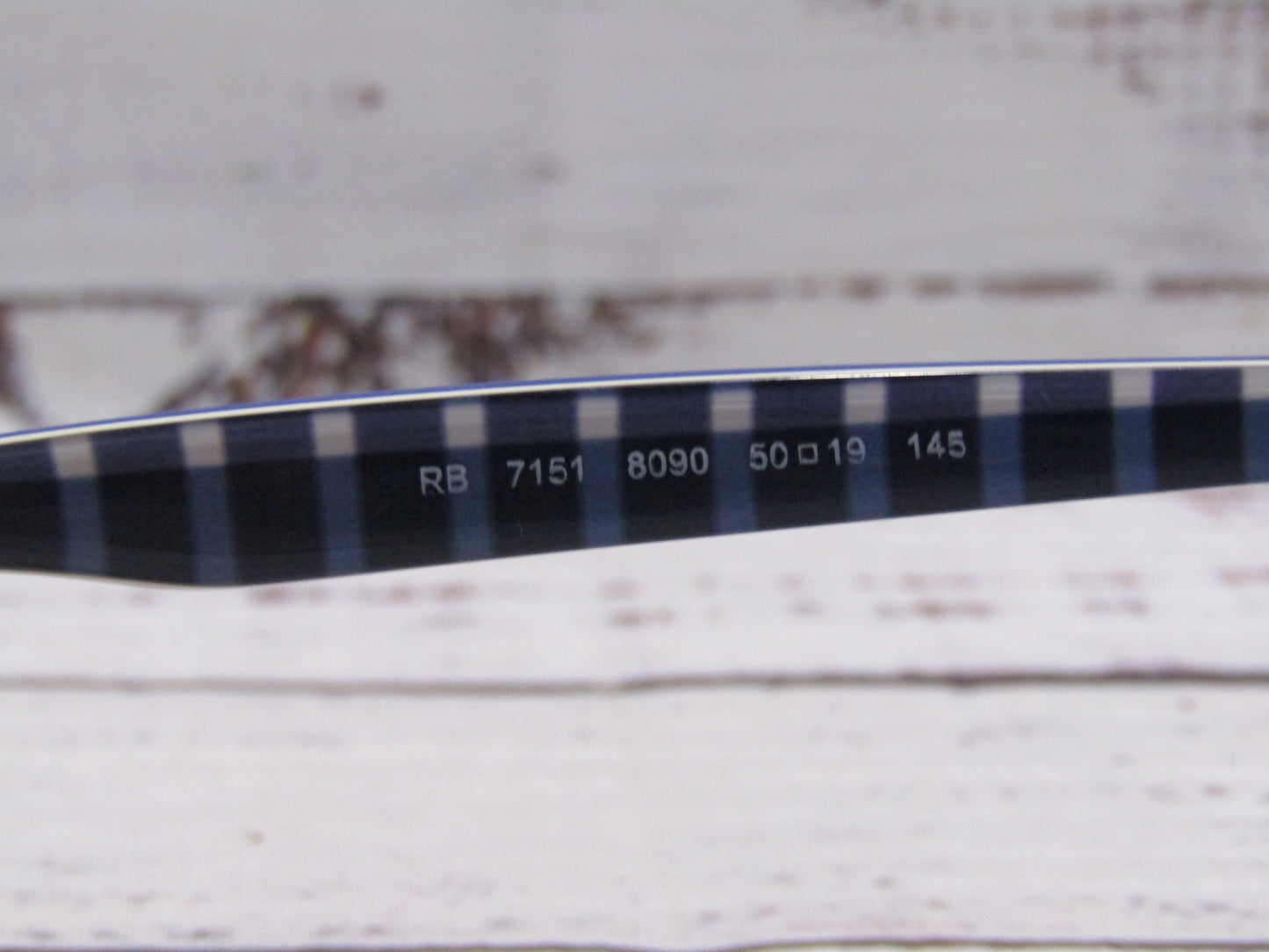 Ray-Ban RB7151 Blue Hexagonal Eyeglasses Frame