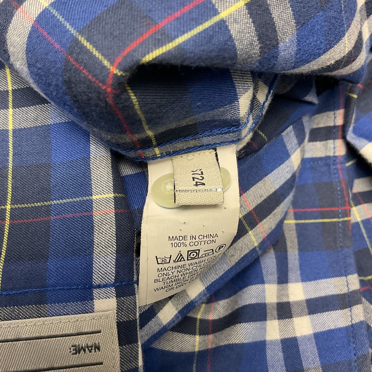 Jack Spade Danver Blue Plaid Long Sleeve Button Down Shirt - Size L