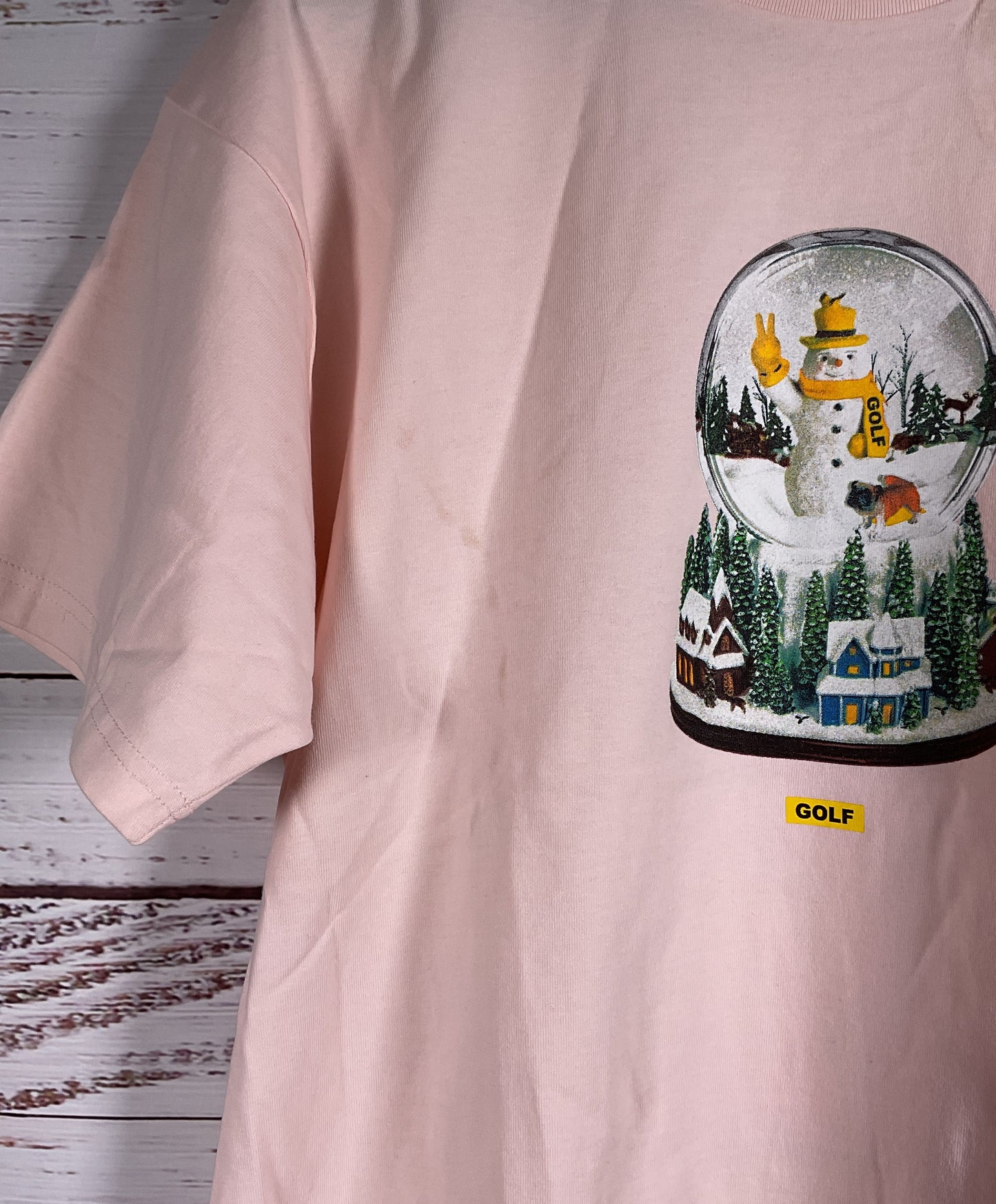 Golf Wang 2023 Holiday Collection Pink T-Shirt - Size Large AS IS *See Photos*