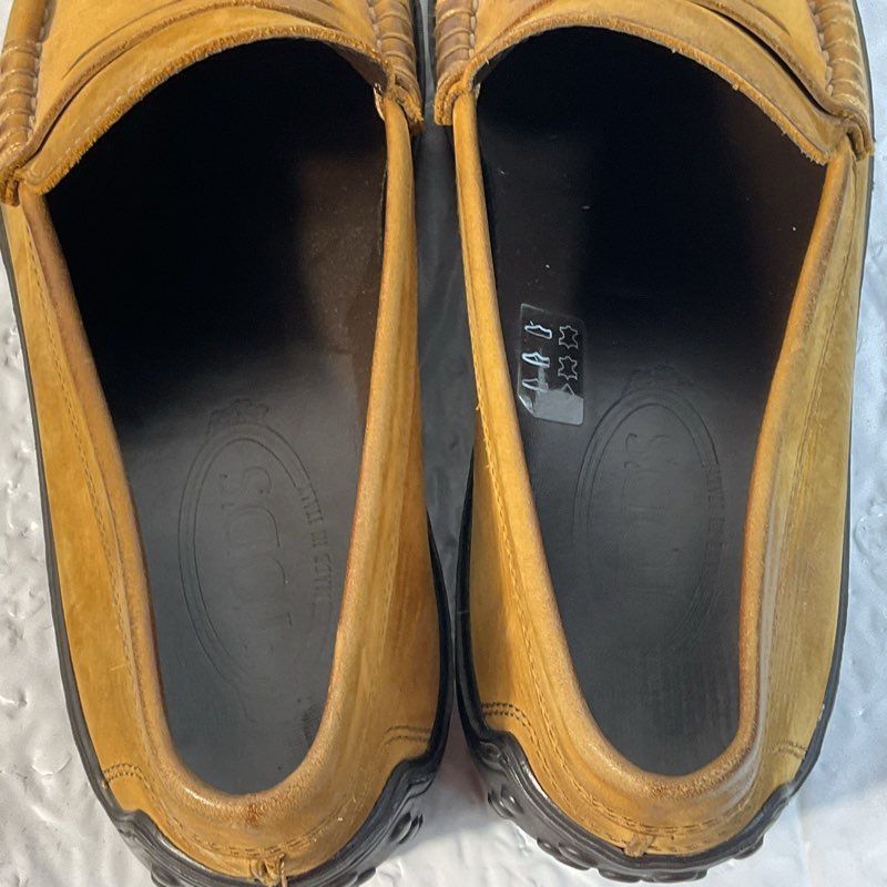 TOD'S Tod's Driver Men's Brown Suede Penny Loafers- SZ 8