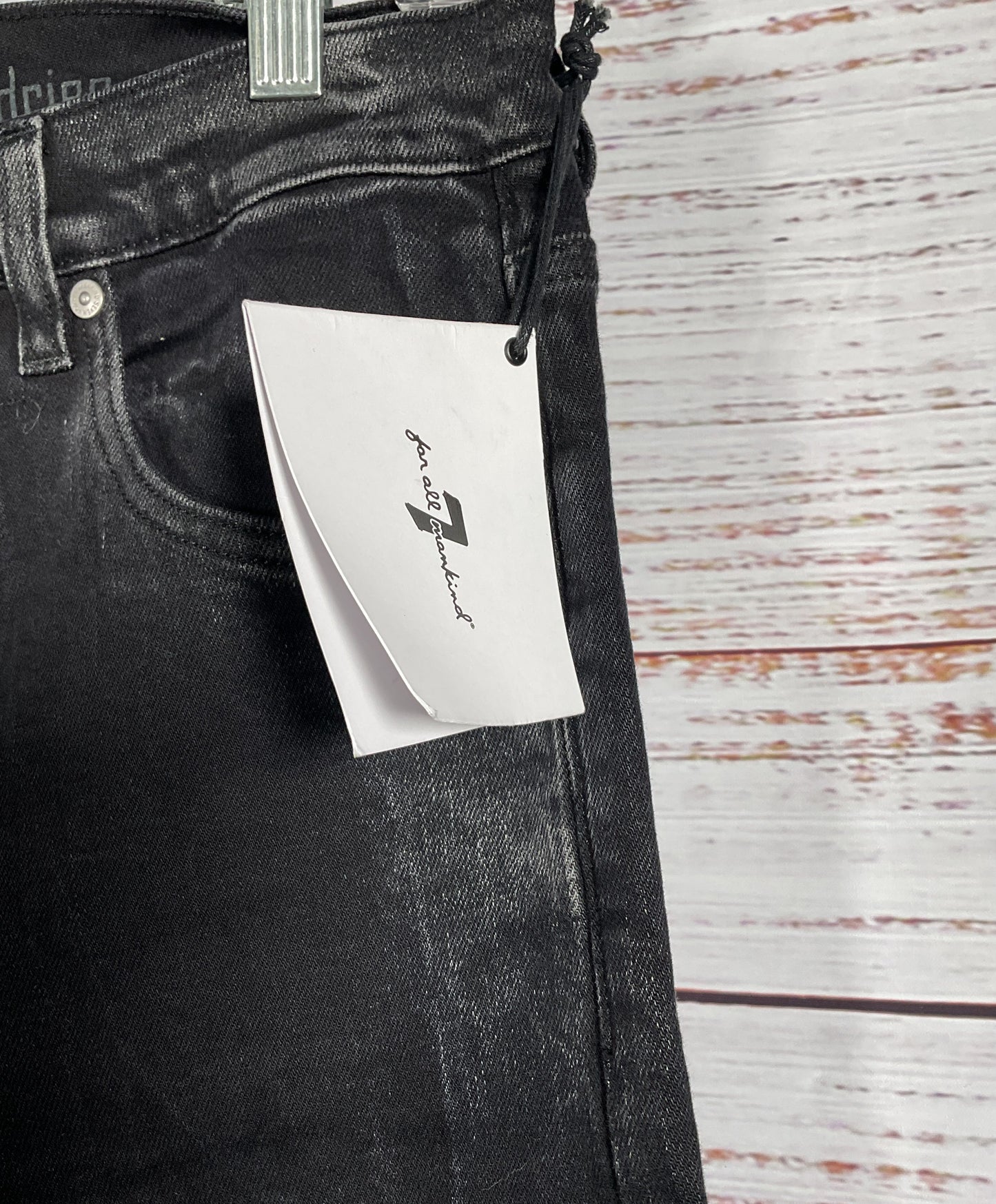 7 For All Mankind Denim Adrien Jeans Black Marble 32/32
