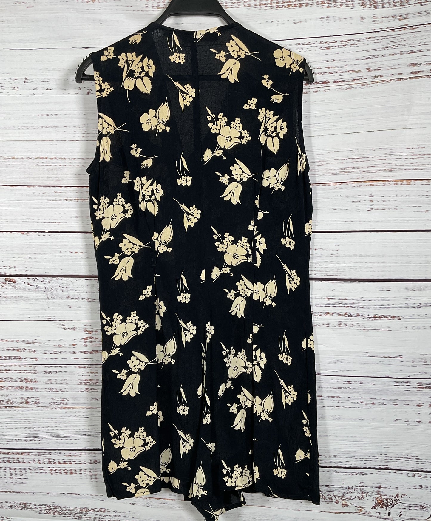 Giorgio Kauten Vintage Floral Print Romper Black S