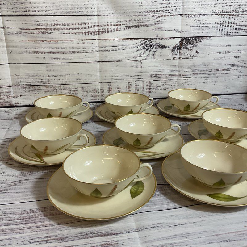 Set of 8 FRANCISCAN "Mesa" Teacups & Saucers