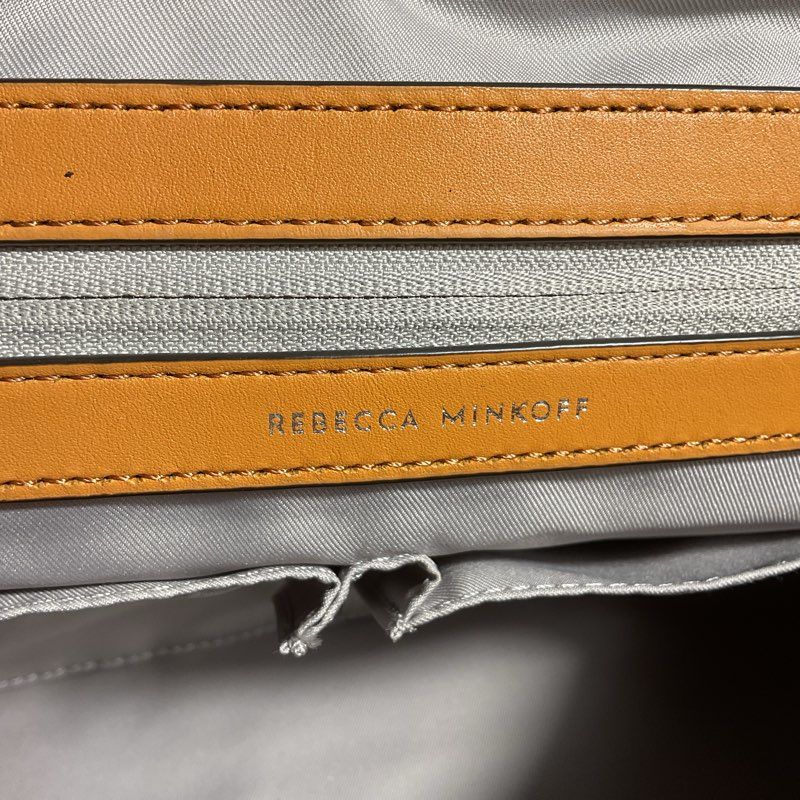 Rebecca Minkoff Caramel Brown Suede Leather Trim Shoulder Strap Handbag Purse