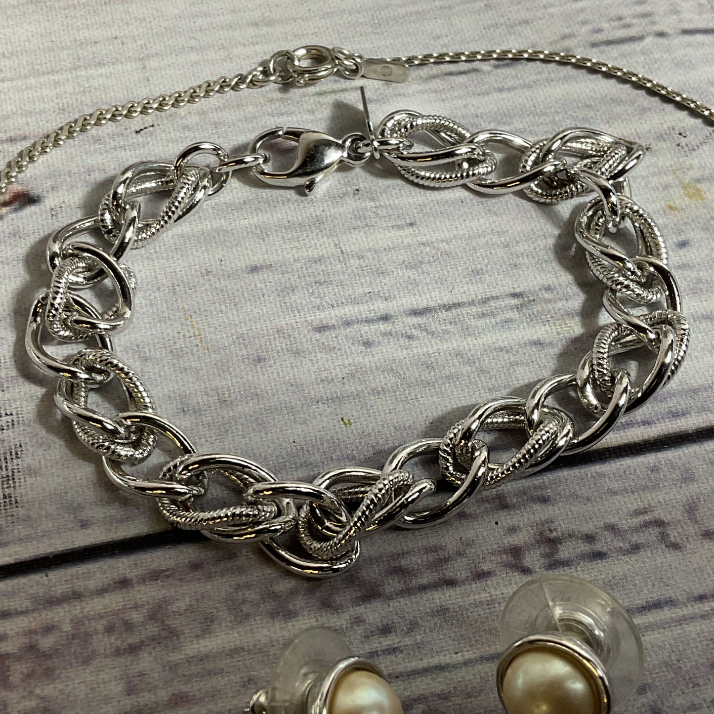 Lot of MONET Chain Necklace, Earrings, Bracelet