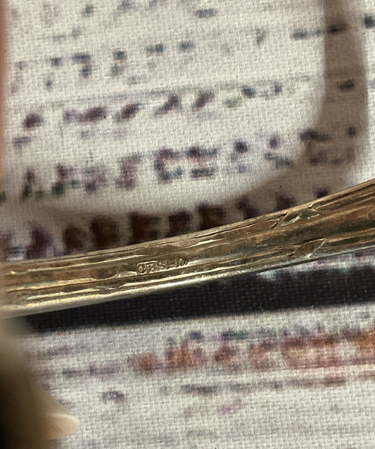 CBS90 Silver Plated Vintage Fork Bracelet