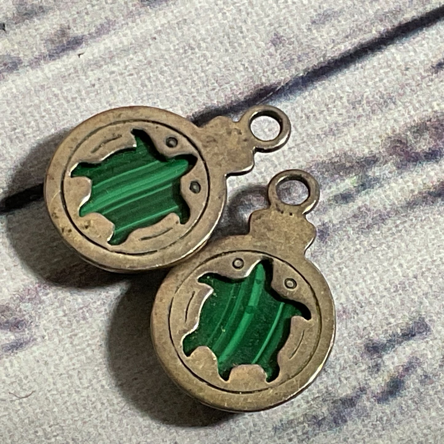 Sterling Silver & Malachite Earring Jackets- 3.55