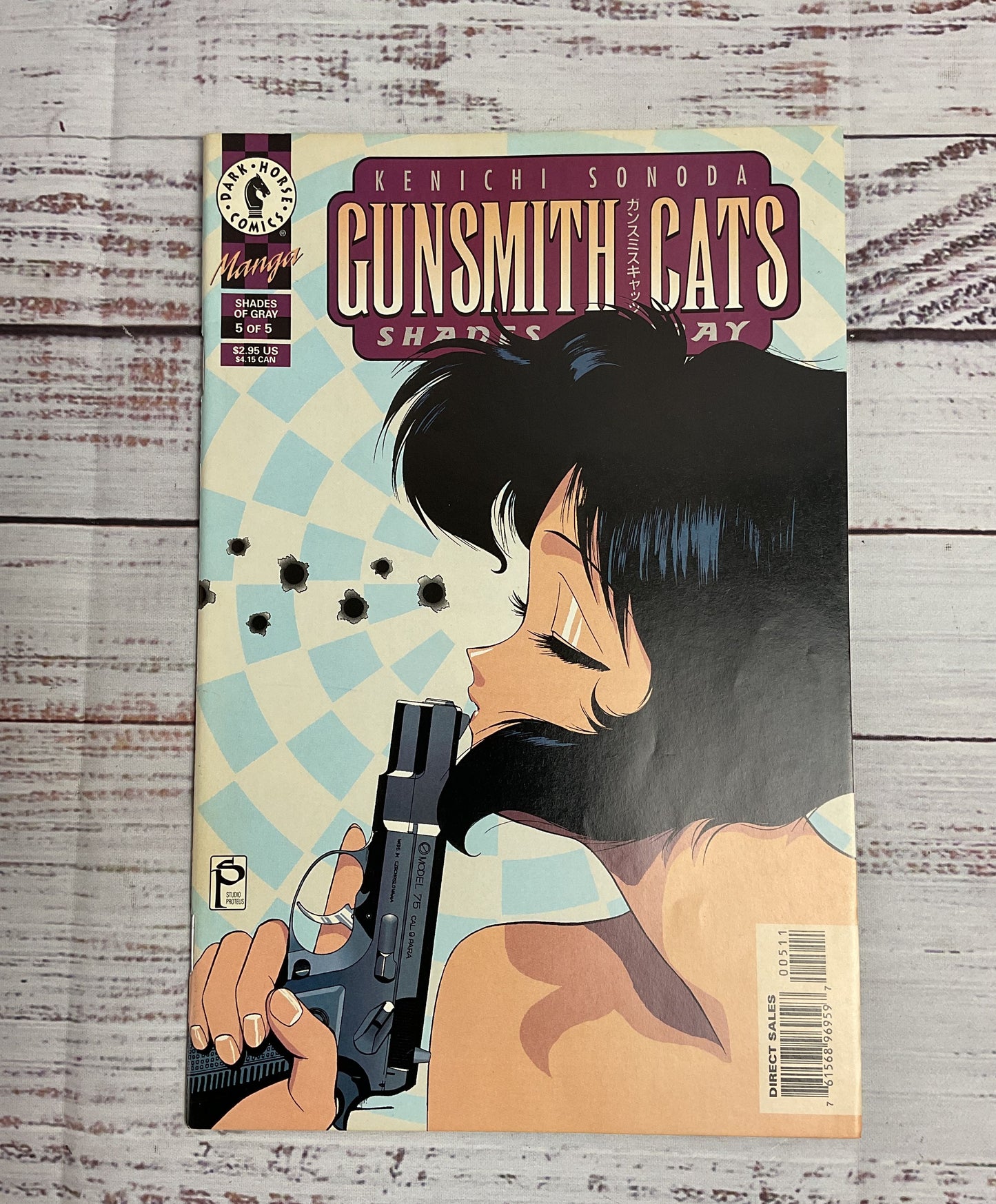 1997 Print Gunsmith Cats: Shades Of Gray: Kenichi Sonoda Vol #3-5 of 5 LOT