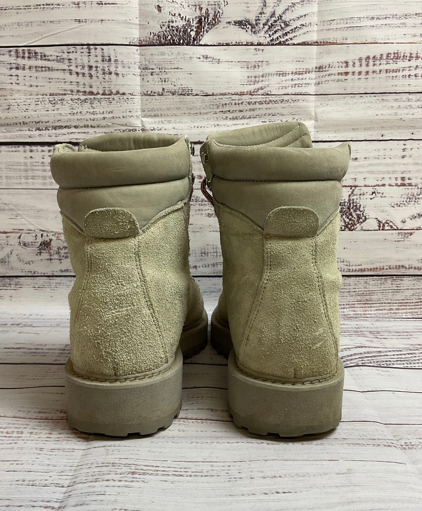 Diemmi Khaki Green Combat Suede Lace Up Boot Men 6.5