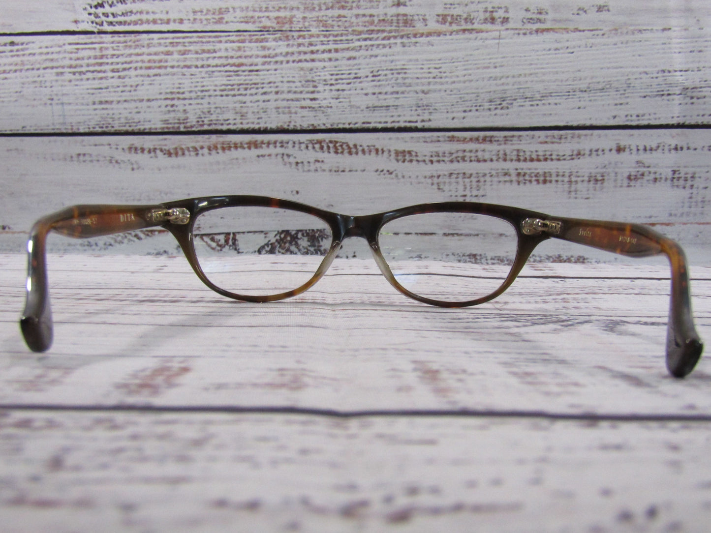 Dita Svelte Women's Brown Tortoise Cat Eye Eyeglasses Made in Japan