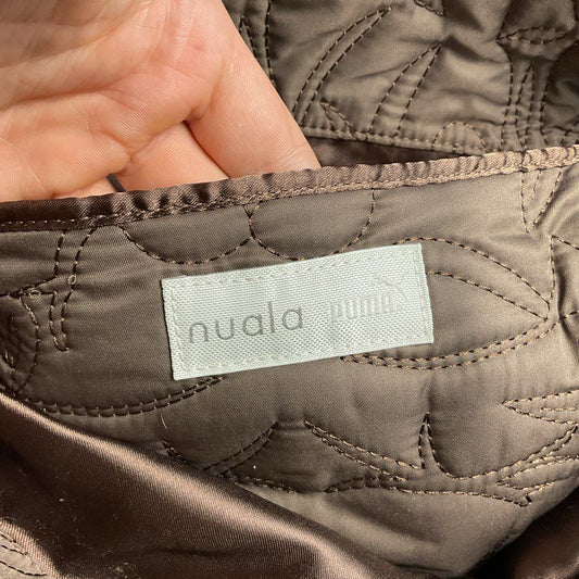 Puma X Nuala Brown Floral Embroidered Tote Bag