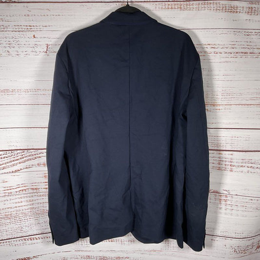 NWT Armani Exchange Ponte Navy Blue Knit Blazer Jacket - Size XXL
