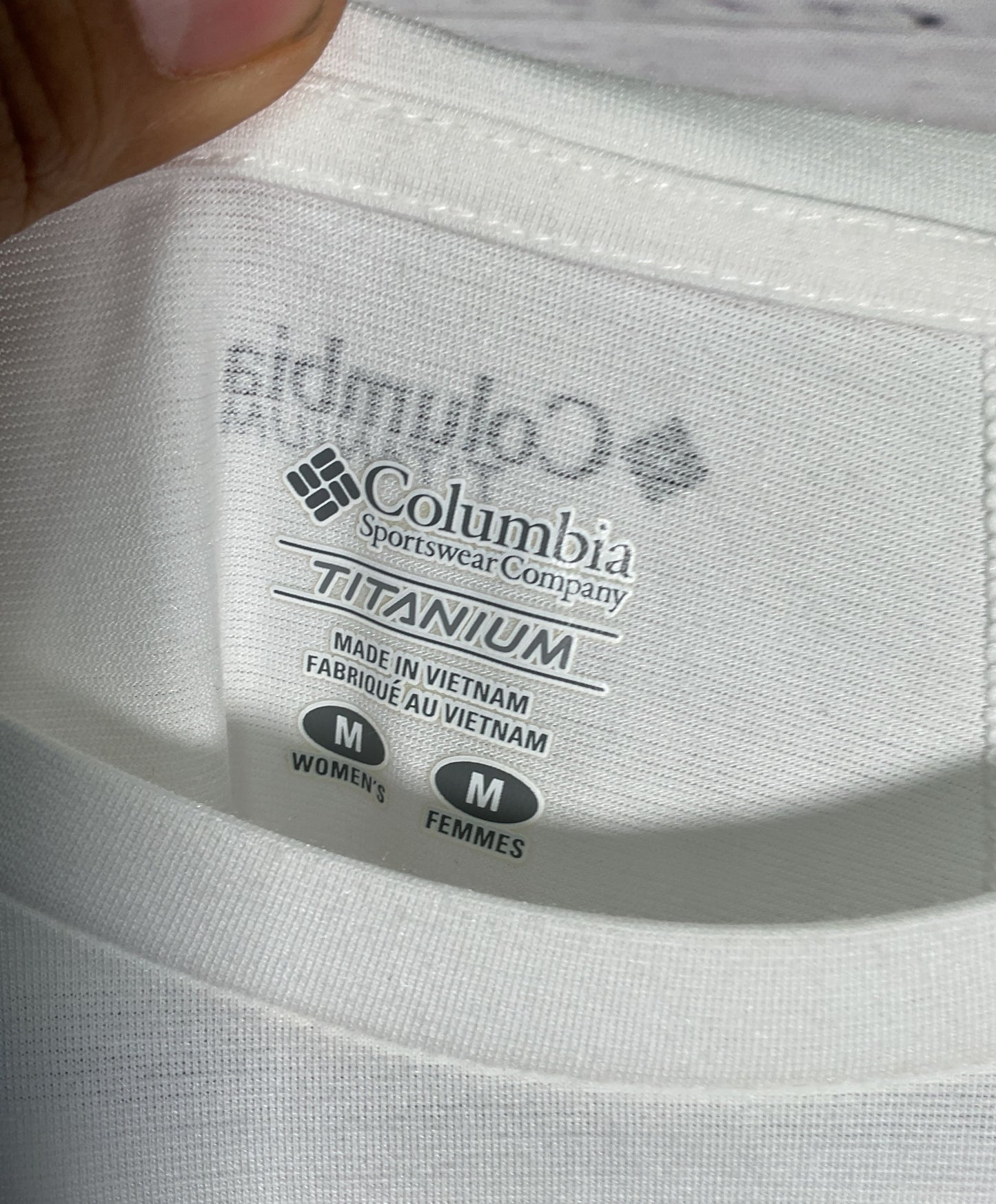Columbia Silver Ridge Women's White Short Sleeve T-Shirt Size M