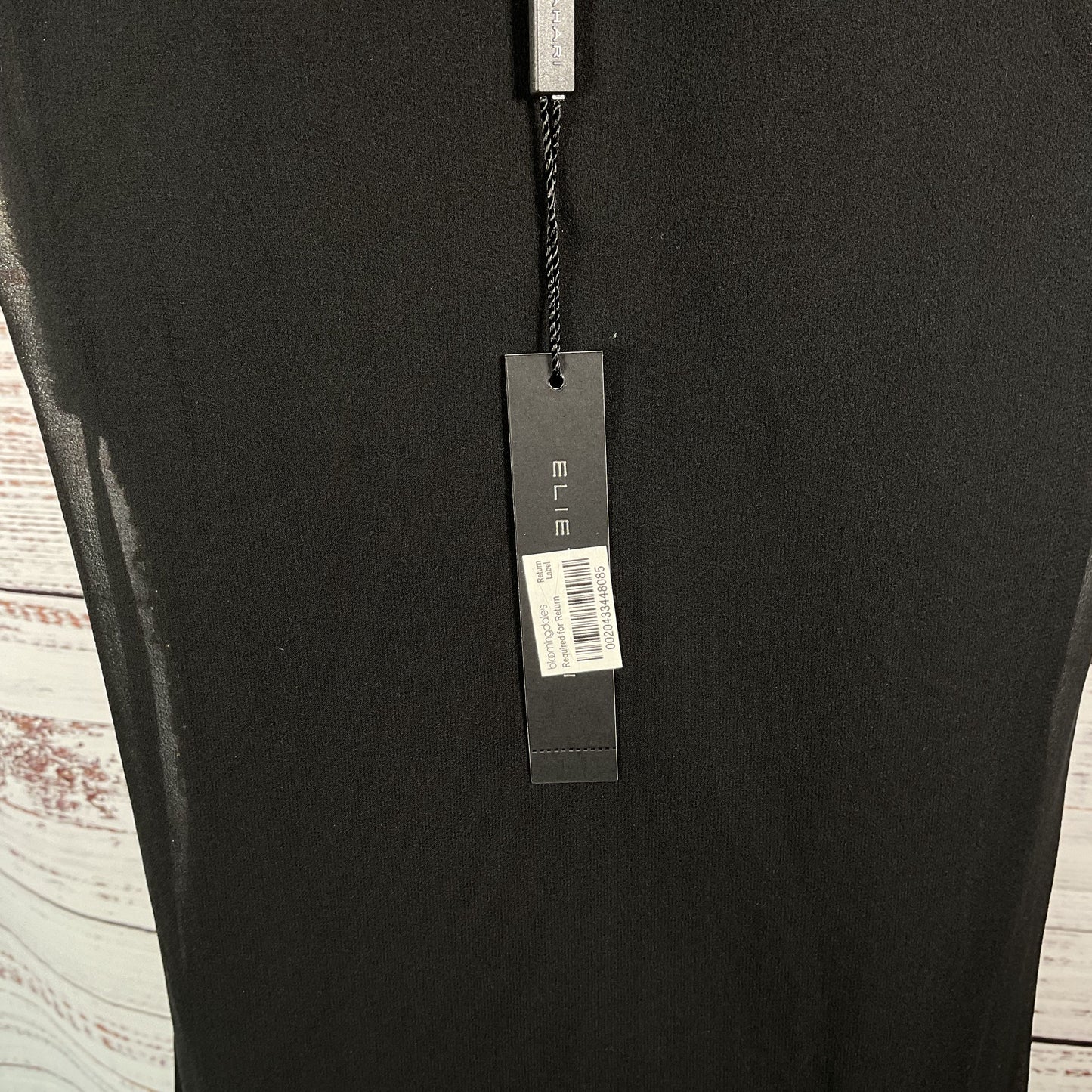 Elie Tahari Black Silk Sleeveless Angelica Tank Top Metallic Ring Sz M New Tags