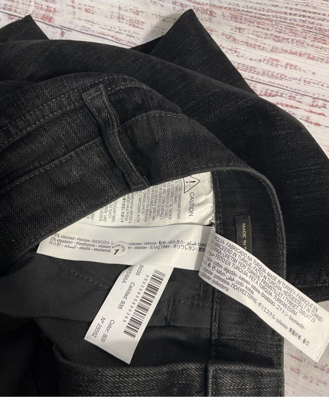 Women's Massimo Dutti Cotton Blend Black Pants Size 4 US/ EU 36 Made in Turkey
