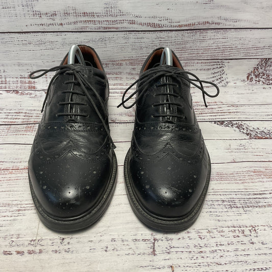 J. Terry & Sons Black Leather Oxford Brogue Dress Shoe Men Size 9