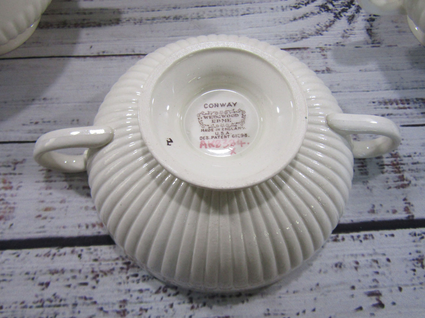 Wedgwood Conway Floral Cream Soup Bowl Made in England Set of 10