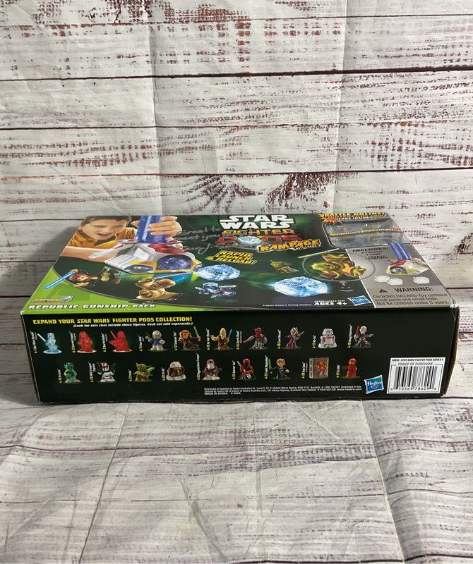 New Star Wars Fighter Pods Rampage Battle Game Republic Gunship Pack Signed