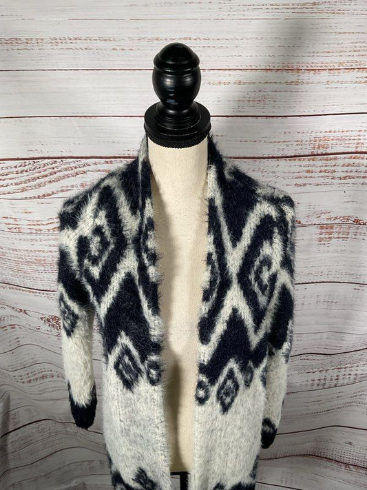 Sleeping on Snow by Anthropologie Diamond Eyelash Open Cardigan Size XS Women's