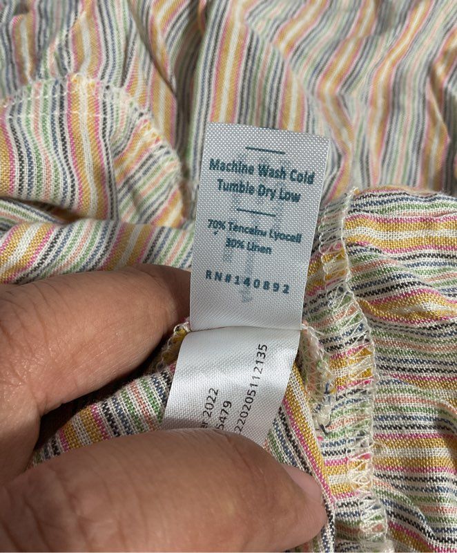NWT Women's Marie Layer Smocked Mini Skirt Multi Stripe Size XS