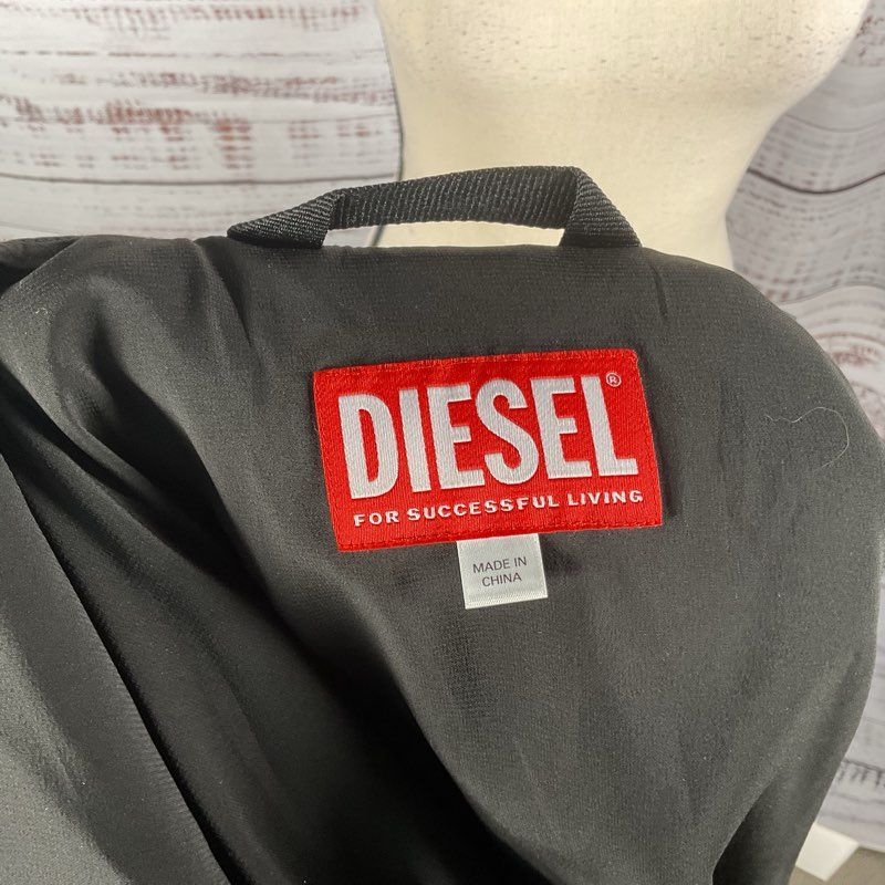 Diesel Gauri Black & Gray Full Zip Jacket Women's Size 38 EU Read Desc.