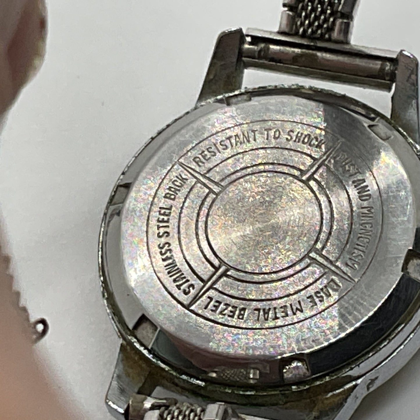 ANDRE BOUCHARD Silver Tone Women's Watch w/ Kreisler Gold Filled Band- WORKS!!!!