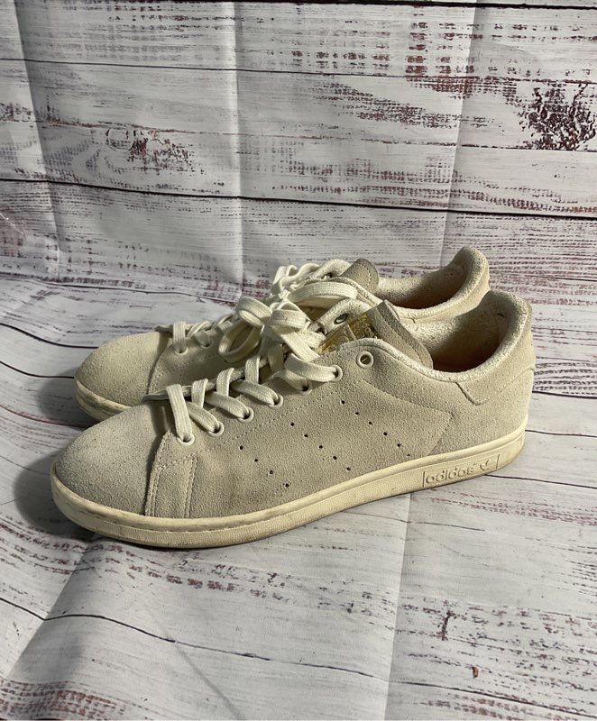 Adidas Stan Smith Men's Gray Suede Sneakers Size 10