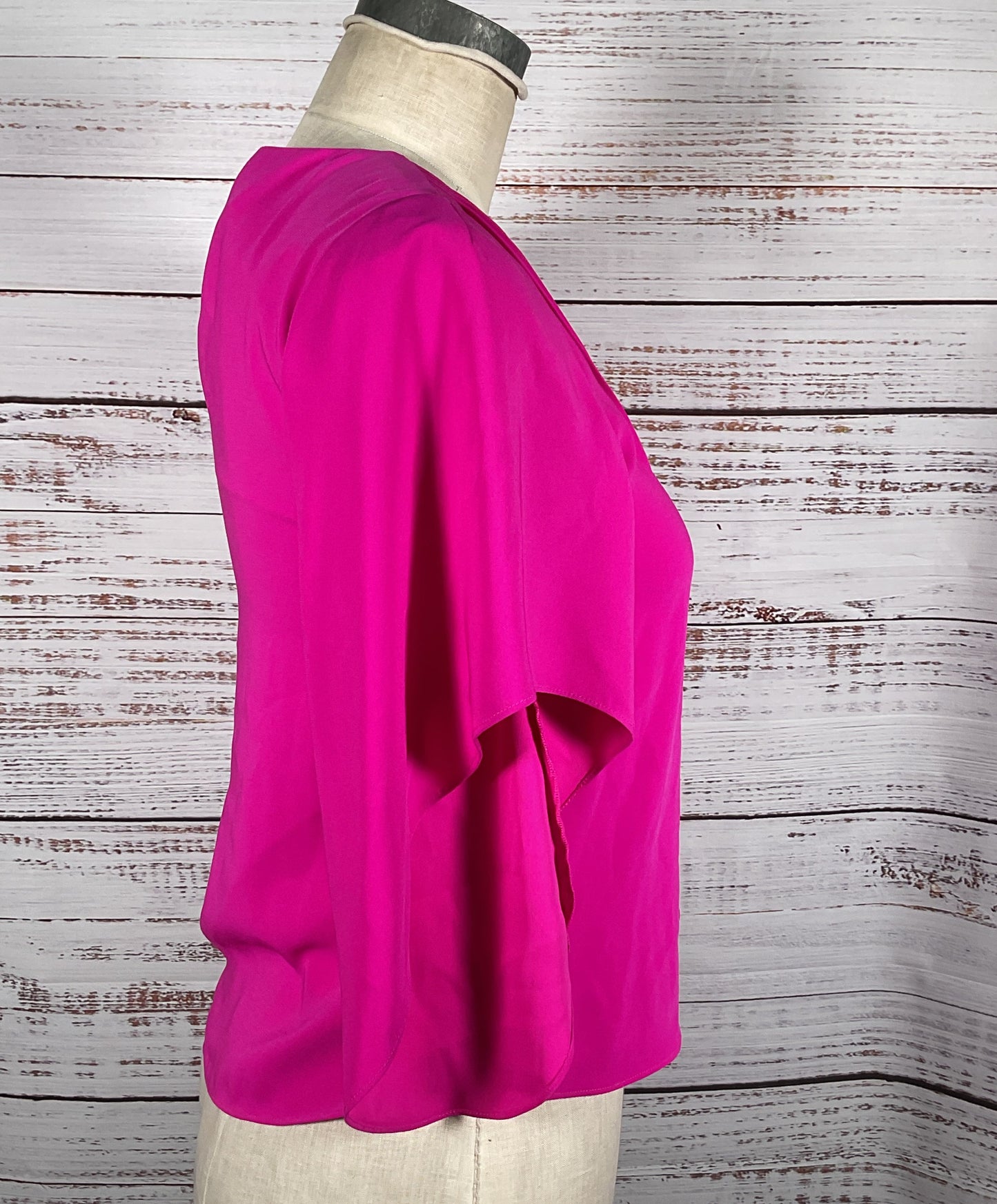 Anna Cate Flutter Sleeve Paris Top Carmine Pink XXS