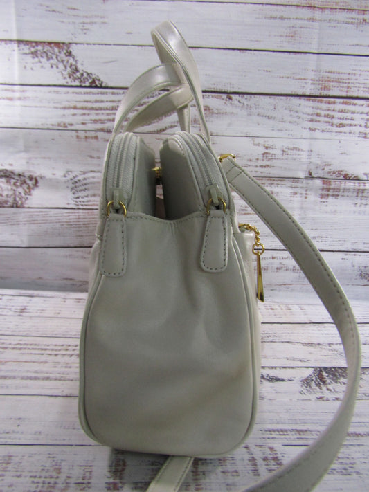 Giani Bernini Women's Off White Leather Shoulder Bag