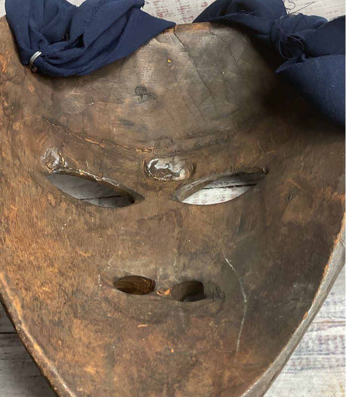 Vintage Handcrafted Wooden Nepalese Jakhri Mask