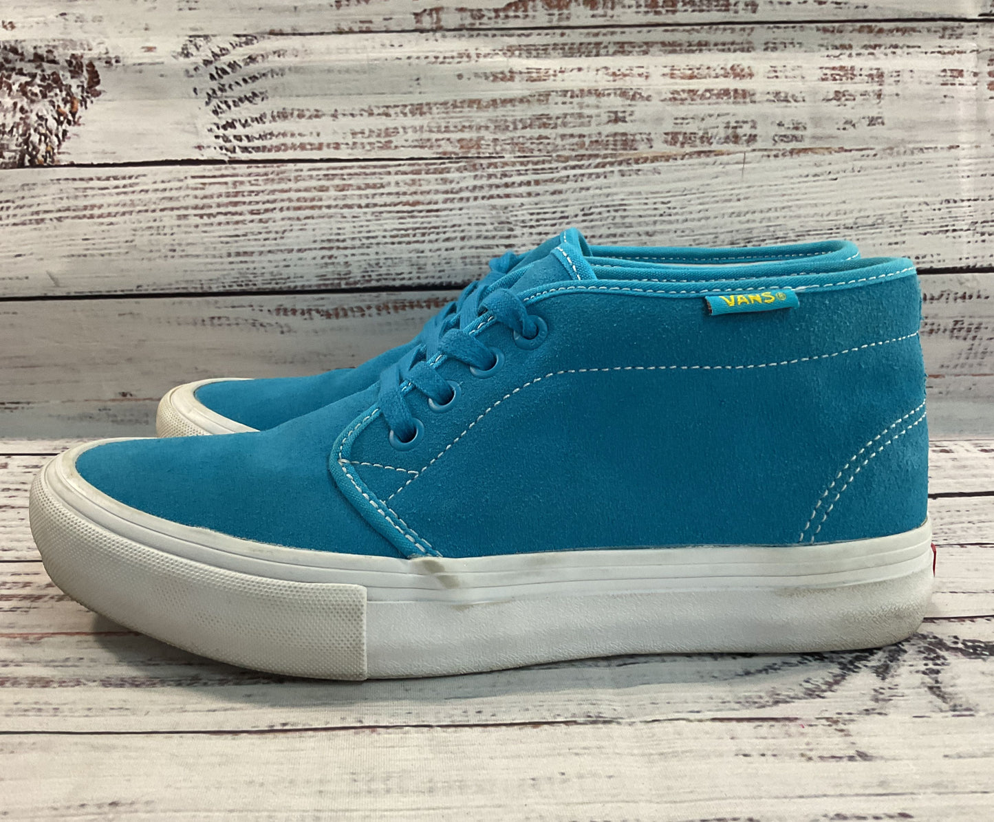 Vans The Simpsons Bart Simpson Men's Blue Suede Mid Top Sneakers Size 5.5