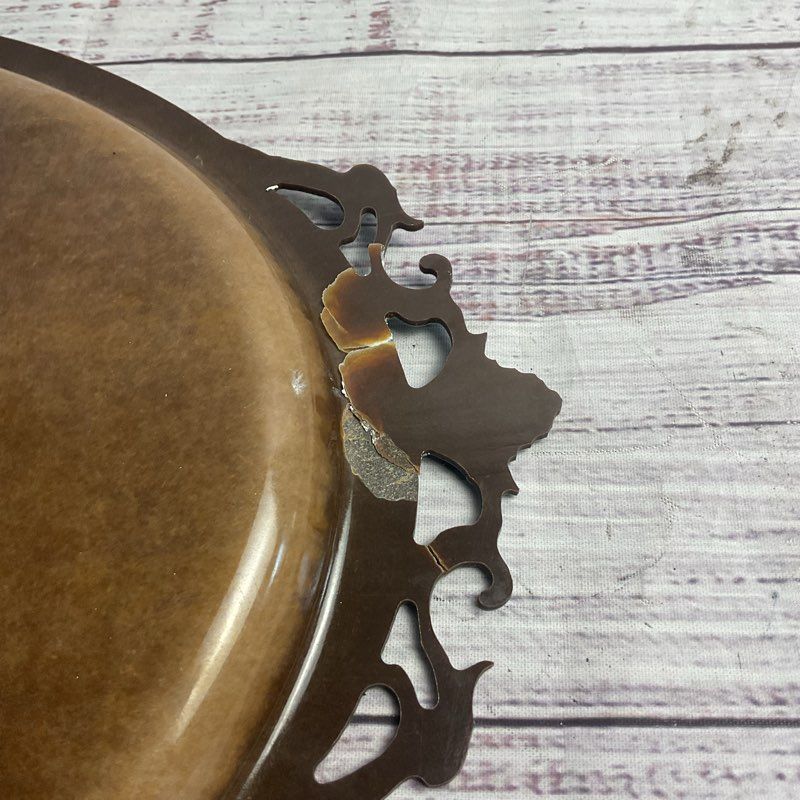 VTG. Ibride 16" Squirrel Tray W/ Scrollwork Made In France