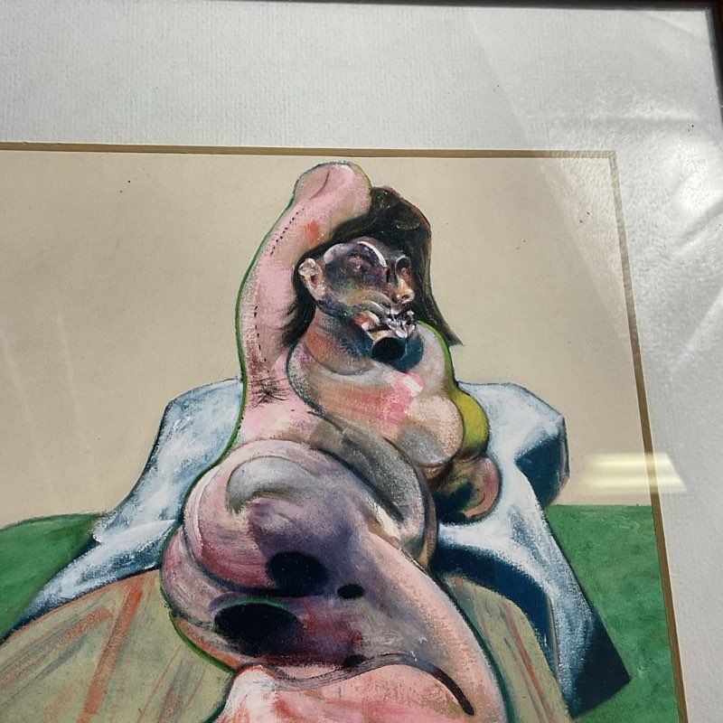 Portrait of Henrietta Moraes (1966) 15" Print by Francis Bacon Framed