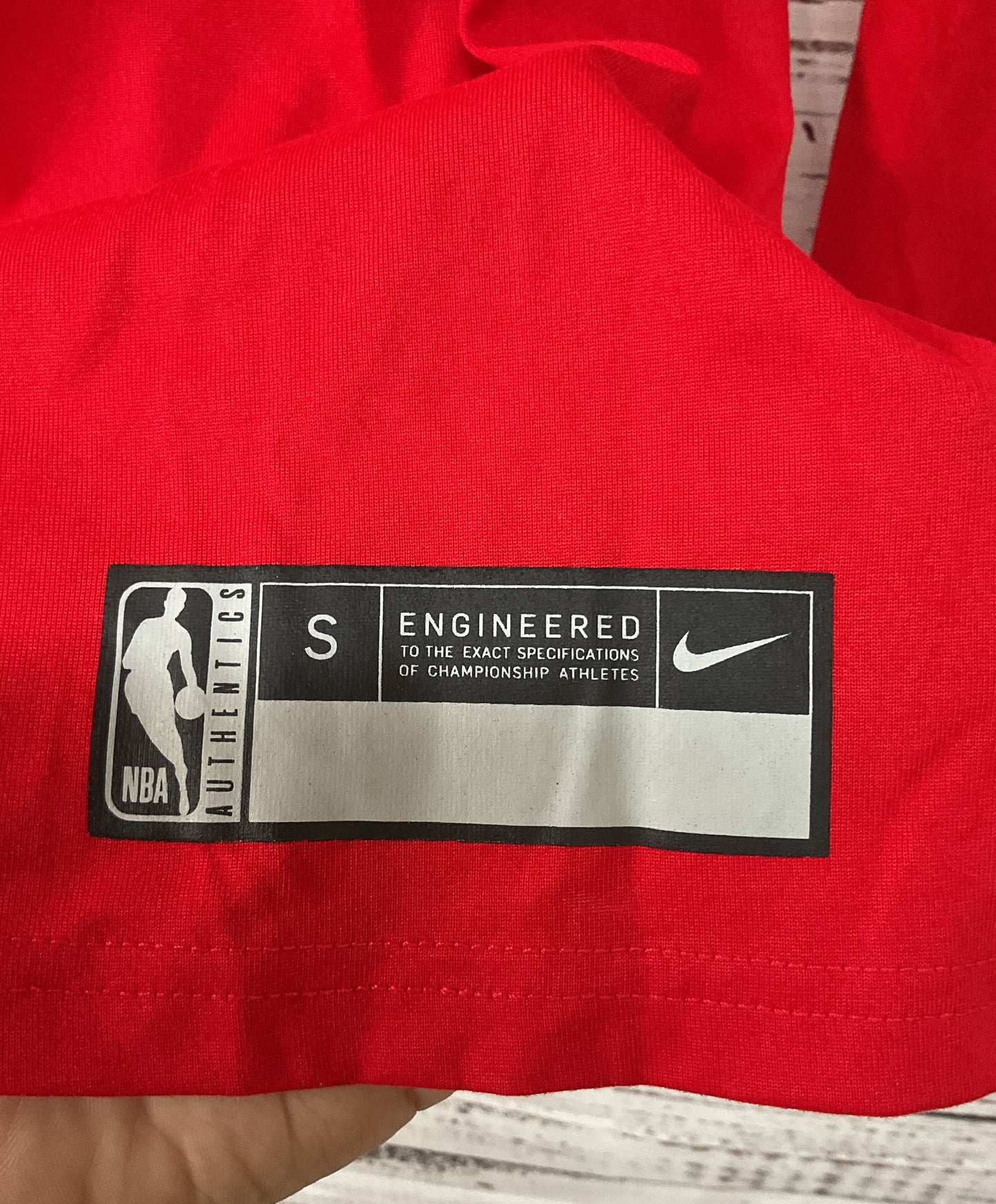 Nike Philadelphia 76ers Red Long Sleeve T-Shirt Size S