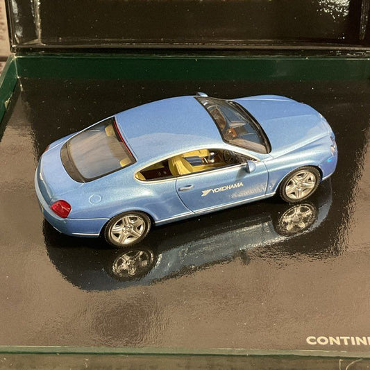 Minichamps Bl314 Bentley Continental GT Hardtop Blue 1:43 Yokohama Branding